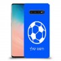 כדורגל - כדור כיסוי מגן קשיח בעיצוב אישי עם השם שלך ל Samsung Galaxy S10 יחידה אחת סקרין מובייל