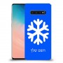 שלג כיסוי מגן קשיח בעיצוב אישי עם השם שלך ל Samsung Galaxy S10 יחידה אחת סקרין מובייל