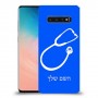 רופא סטטוסקופ כיסוי מגן קשיח בעיצוב אישי עם השם שלך ל Samsung Galaxy S10 יחידה אחת סקרין מובייל