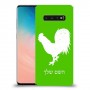 תרנגול כיסוי מגן קשיח בעיצוב אישי עם השם שלך ל Samsung Galaxy S10 יחידה אחת סקרין מובייל