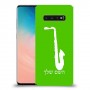 סקספון כיסוי מגן קשיח בעיצוב אישי עם השם שלך ל Samsung Galaxy S10 יחידה אחת סקרין מובייל