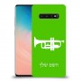 חצוצרה כיסוי מגן קשיח בעיצוב אישי עם השם שלך ל Samsung Galaxy S10 יחידה אחת סקרין מובייל