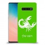 עקרב כיסוי מגן קשיח בעיצוב אישי עם השם שלך ל Samsung Galaxy S10 יחידה אחת סקרין מובייל