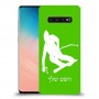 סקִי כיסוי מגן קשיח בעיצוב אישי עם השם שלך ל Samsung Galaxy S10 יחידה אחת סקרין מובייל