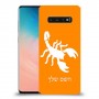 עקרב כיסוי מגן קשיח בעיצוב אישי עם השם שלך ל Samsung Galaxy S10 יחידה אחת סקרין מובייל