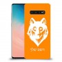 זאב כיסוי מגן קשיח בעיצוב אישי עם השם שלך ל Samsung Galaxy S10 יחידה אחת סקרין מובייל