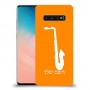 סקספון כיסוי מגן קשיח בעיצוב אישי עם השם שלך ל Samsung Galaxy S10 יחידה אחת סקרין מובייל