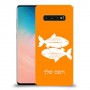 דגים כיסוי מגן קשיח בעיצוב אישי עם השם שלך ל Samsung Galaxy S10 יחידה אחת סקרין מובייל