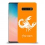 עקרב כיסוי מגן קשיח בעיצוב אישי עם השם שלך ל Samsung Galaxy S10 יחידה אחת סקרין מובייל