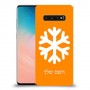 שלג כיסוי מגן קשיח בעיצוב אישי עם השם שלך ל Samsung Galaxy S10 יחידה אחת סקרין מובייל