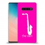 סקספון כיסוי מגן קשיח בעיצוב אישי עם השם שלך ל Samsung Galaxy S10 יחידה אחת סקרין מובייל