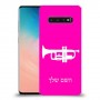 חצוצרה כיסוי מגן קשיח בעיצוב אישי עם השם שלך ל Samsung Galaxy S10 יחידה אחת סקרין מובייל