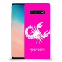 עקרב כיסוי מגן קשיח בעיצוב אישי עם השם שלך ל Samsung Galaxy S10 יחידה אחת סקרין מובייל