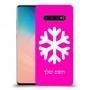 שלג כיסוי מגן קשיח בעיצוב אישי עם השם שלך ל Samsung Galaxy S10 יחידה אחת סקרין מובייל