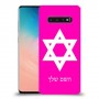 מגן דוד - ישראל כיסוי מגן קשיח בעיצוב אישי עם השם שלך ל Samsung Galaxy S10 יחידה אחת סקרין מובייל