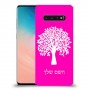 עץ כיסוי מגן קשיח בעיצוב אישי עם השם שלך ל Samsung Galaxy S10 יחידה אחת סקרין מובייל