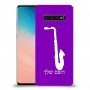 סקספון כיסוי מגן קשיח בעיצוב אישי עם השם שלך ל Samsung Galaxy S10 יחידה אחת סקרין מובייל