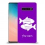 דגים כיסוי מגן קשיח בעיצוב אישי עם השם שלך ל Samsung Galaxy S10 יחידה אחת סקרין מובייל