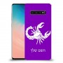 עקרב כיסוי מגן קשיח בעיצוב אישי עם השם שלך ל Samsung Galaxy S10 יחידה אחת סקרין מובייל