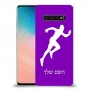 רץ כיסוי מגן קשיח בעיצוב אישי עם השם שלך ל Samsung Galaxy S10 יחידה אחת סקרין מובייל