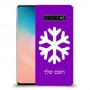 שלג כיסוי מגן קשיח בעיצוב אישי עם השם שלך ל Samsung Galaxy S10 יחידה אחת סקרין מובייל