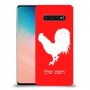 תרנגול כיסוי מגן קשיח בעיצוב אישי עם השם שלך ל Samsung Galaxy S10 יחידה אחת סקרין מובייל