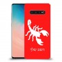 עקרב כיסוי מגן קשיח בעיצוב אישי עם השם שלך ל Samsung Galaxy S10 יחידה אחת סקרין מובייל