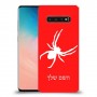 עכביש כיסוי מגן קשיח בעיצוב אישי עם השם שלך ל Samsung Galaxy S10 יחידה אחת סקרין מובייל