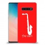 סקספון כיסוי מגן קשיח בעיצוב אישי עם השם שלך ל Samsung Galaxy S10 יחידה אחת סקרין מובייל