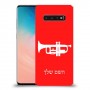 חצוצרה כיסוי מגן קשיח בעיצוב אישי עם השם שלך ל Samsung Galaxy S10 יחידה אחת סקרין מובייל