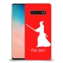 סמוראי כיסוי מגן קשיח בעיצוב אישי עם השם שלך ל Samsung Galaxy S10 יחידה אחת סקרין מובייל