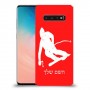 סקִי כיסוי מגן קשיח בעיצוב אישי עם השם שלך ל Samsung Galaxy S10 יחידה אחת סקרין מובייל