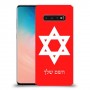מגן דוד - ישראל כיסוי מגן קשיח בעיצוב אישי עם השם שלך ל Samsung Galaxy S10 יחידה אחת סקרין מובייל