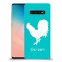 תרנגול כיסוי מגן קשיח בעיצוב אישי עם השם שלך ל Samsung Galaxy S10 יחידה אחת סקרין מובייל