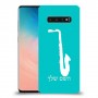 סקספון כיסוי מגן קשיח בעיצוב אישי עם השם שלך ל Samsung Galaxy S10 יחידה אחת סקרין מובייל