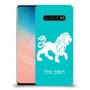 אריה כיסוי מגן קשיח בעיצוב אישי עם השם שלך ל Samsung Galaxy S10 יחידה אחת סקרין מובייל