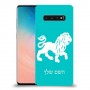 אריה כיסוי מגן קשיח בעיצוב אישי עם השם שלך ל Samsung Galaxy S10 יחידה אחת סקרין מובייל