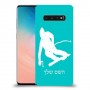 סקִי כיסוי מגן קשיח בעיצוב אישי עם השם שלך ל Samsung Galaxy S10 יחידה אחת סקרין מובייל