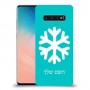 שלג כיסוי מגן קשיח בעיצוב אישי עם השם שלך ל Samsung Galaxy S10 יחידה אחת סקרין מובייל