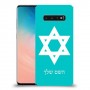 מגן דוד - ישראל כיסוי מגן קשיח בעיצוב אישי עם השם שלך ל Samsung Galaxy S10 יחידה אחת סקרין מובייל
