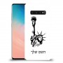 פסל החירות כיסוי מגן קשיח בעיצוב אישי עם השם שלך ל Samsung Galaxy S10 יחידה אחת סקרין מובייל