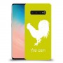 תרנגול כיסוי מגן קשיח בעיצוב אישי עם השם שלך ל Samsung Galaxy S10 יחידה אחת סקרין מובייל