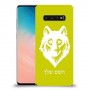 זאב כיסוי מגן קשיח בעיצוב אישי עם השם שלך ל Samsung Galaxy S10 יחידה אחת סקרין מובייל