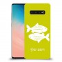 דגים כיסוי מגן קשיח בעיצוב אישי עם השם שלך ל Samsung Galaxy S10 יחידה אחת סקרין מובייל