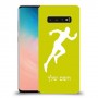 רץ כיסוי מגן קשיח בעיצוב אישי עם השם שלך ל Samsung Galaxy S10 יחידה אחת סקרין מובייל