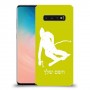 סקִי כיסוי מגן קשיח בעיצוב אישי עם השם שלך ל Samsung Galaxy S10 יחידה אחת סקרין מובייל
