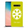 שלג כיסוי מגן קשיח בעיצוב אישי עם השם שלך ל Samsung Galaxy S10 יחידה אחת סקרין מובייל