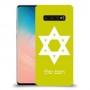 מגן דוד - ישראל כיסוי מגן קשיח בעיצוב אישי עם השם שלך ל Samsung Galaxy S10 יחידה אחת סקרין מובייל