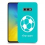 כדורגל - כדור כיסוי מגן קשיח בעיצוב אישי עם השם שלך ל Samsung Galaxy S10e יחידה אחת סקרין מובייל