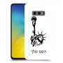 פסל החירות כיסוי מגן קשיח בעיצוב אישי עם השם שלך ל Samsung Galaxy S10e יחידה אחת סקרין מובייל